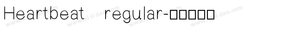 Heartbeat regular字体转换